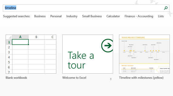 Шаблон временной шкалы в Excel